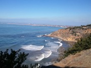 Bluff Cove (foreground), and Los Angeles (horizon)