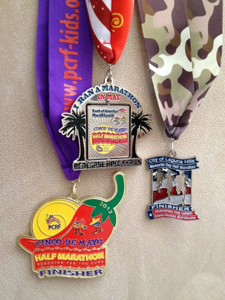 Marathon in May medals 2012