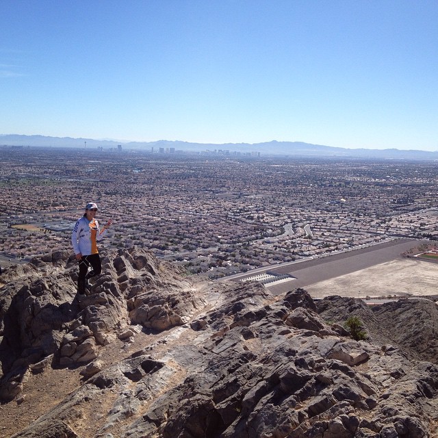 Finally reached the summit! #lasvegas #lonemtn #trail