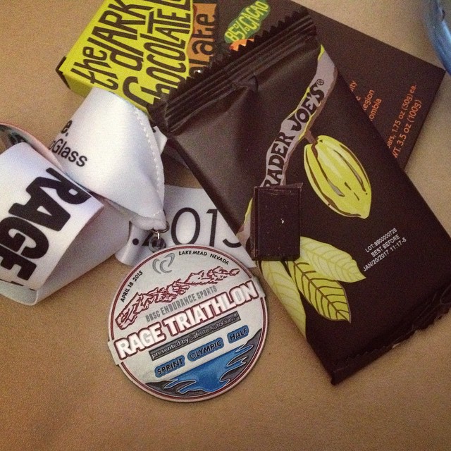Getting chocolate wasted. #darkchocolate #traderjoes #RAGETri #olympic #triathlon #treat