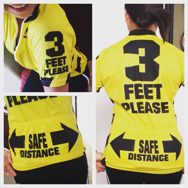 Dear driver, pls keep your distance this morning. Kthxbye. #3ftbuffer #cycling #jersey #voler