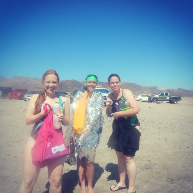My pod mates, post-5km #ows :) #swimLV #lakemead #swimming