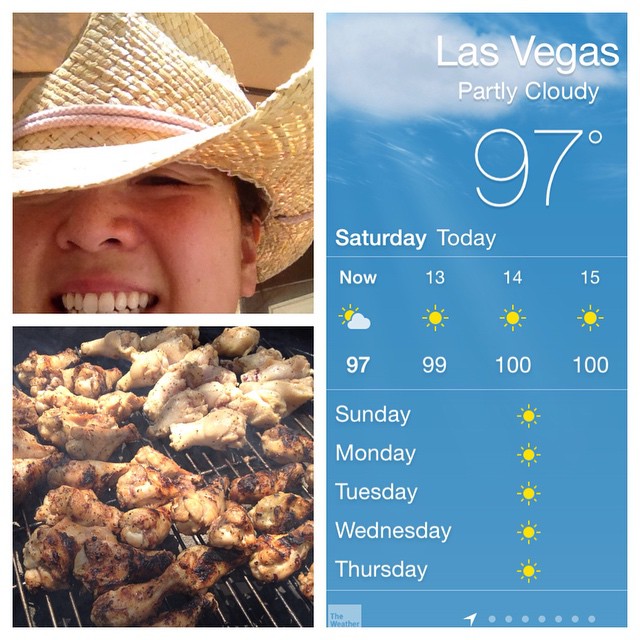 Heat training. ;) #grilling #wings #vegas