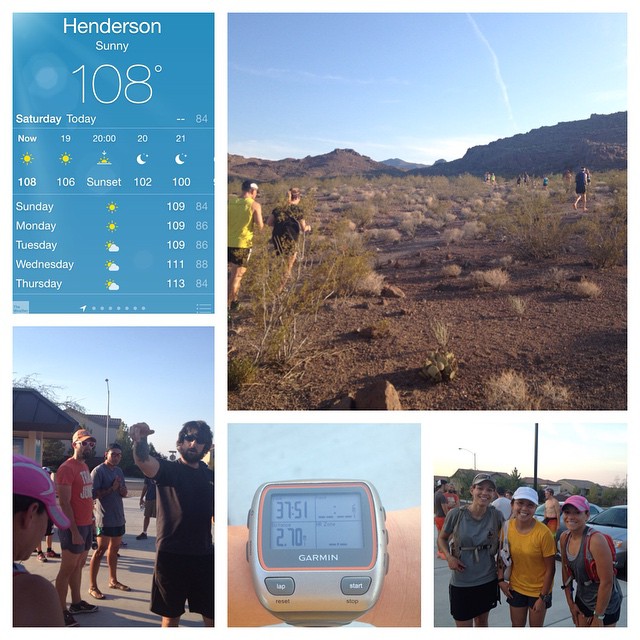 McCullough trails run. This is all I can do in 108°F weather. #heattraining #nofilters