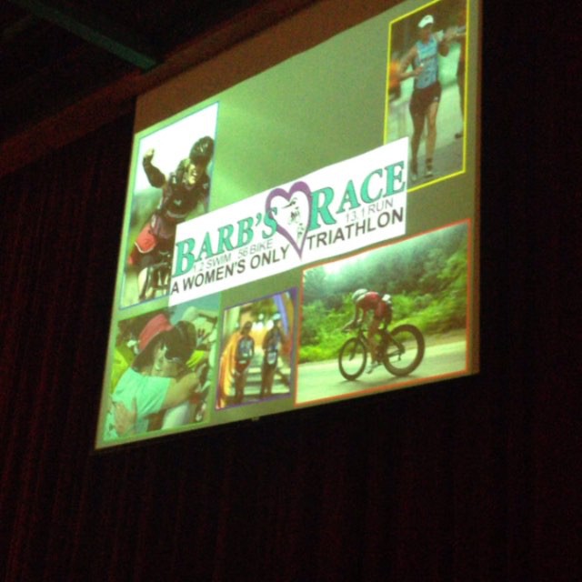 Sis' pre-race mtg! #barbsrace #70-3 #triathlon