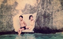 Happy birfday to my little bro @swayray! He kept me company on the slide cos the water was too deep :) #fbf [instagram]
