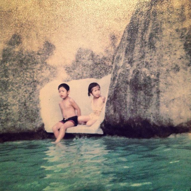 Happy birfday to my little bro @swayray! He kept me company on the slide cos the water was too deep :) #fbf [instagram]