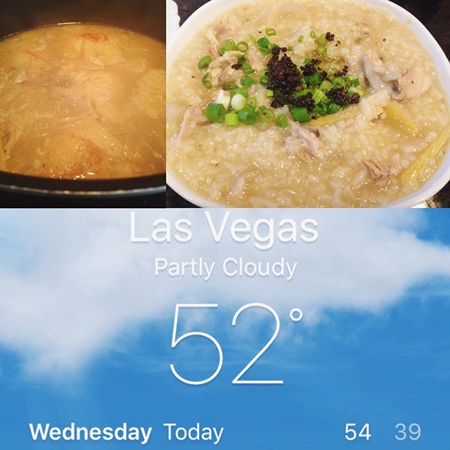 1st time making Arroz Caldo. Missed a few ingredients but mum said it was still good :) #coldweather #riceporridge @filipinofood [instagram]