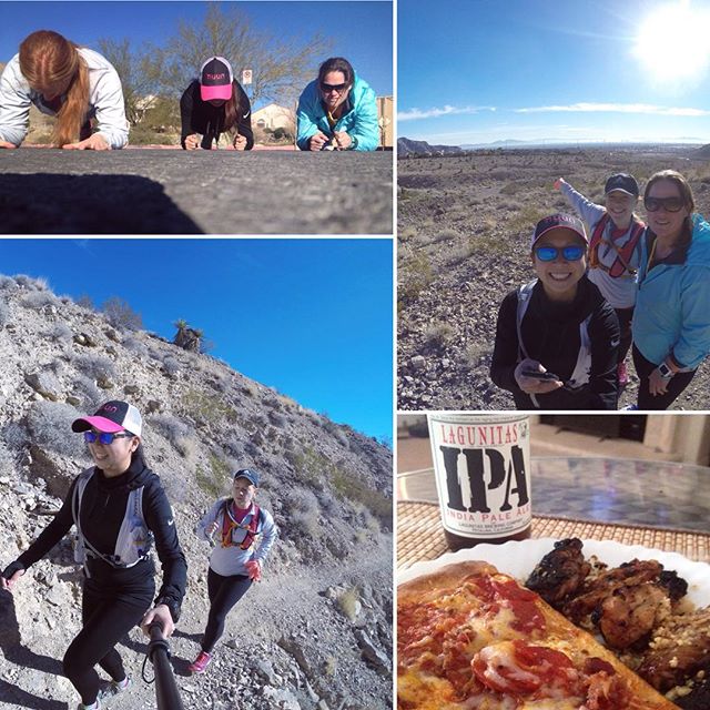 Planks & trails & pizza, ohmy! 9.3mi done yesterday. Off-season over. #nuunlife #beyondlasvegas #latergram [instagram]