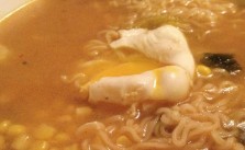 Homemade #spicy miso ramen with poached egg #supper [instagram]