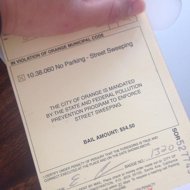 Ahhh. FUDGECICLES. #streetsweepingday #cityoforange [instagram]