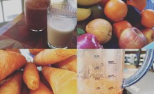 My sis made breakfast for me this morning before my drive back. #smoothie #juice #latergram [instagram]