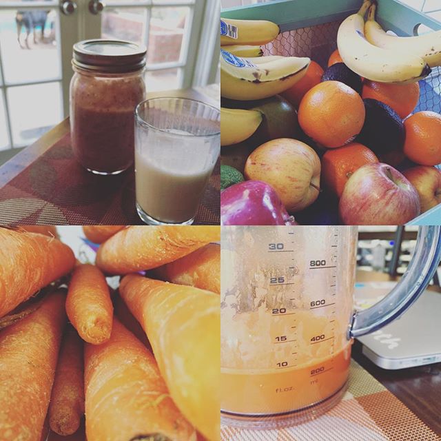My sis made breakfast for me this morning before my drive back. #smoothie #juice #latergram [instagram]