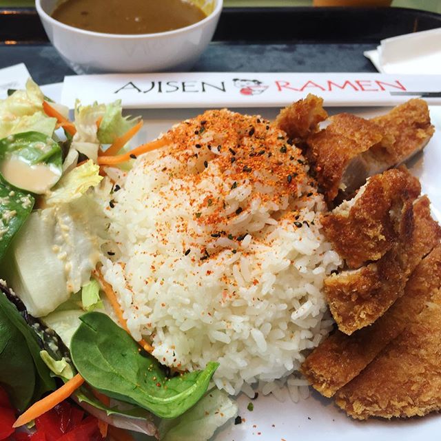 Pork katsu curry! #lunch #ajisenramen [instagram]