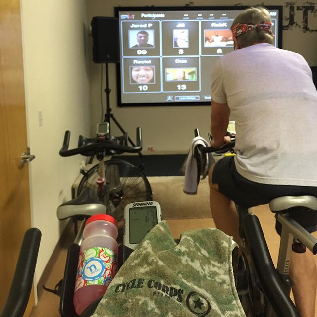 Here we go... #spinning! Where is Rob tho?? #triathlon #training [instagram]