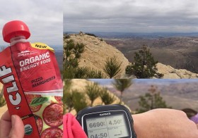 Lunch at 6,695ft. #hikinglasvegas #crosstraining [instagram]