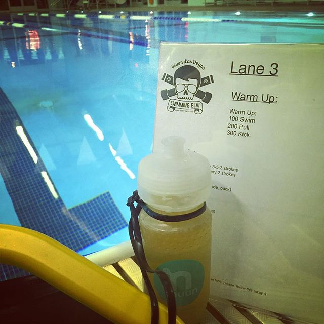 Hydration tonight consisted of Lemon Tea nuun & Muni pool water. The latter being accidental. lol #swimLV #nuunlife #triathlon #training [instagram]