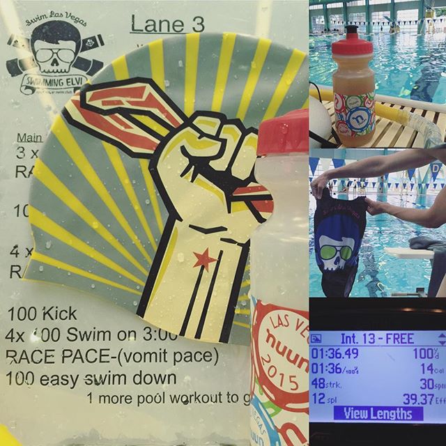 Vomit pace = ludicrous speed! xD I totally improved #thankscoach #notsandbagging #swimLV #triathlon #training #nuunlife [instagram]