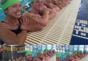 Last day of swim shenanigans. You know you got great friends when they oblige to pose + a fun coach who takes the photo xD #swimLV #triathlon #training #nuunlife [instagram]