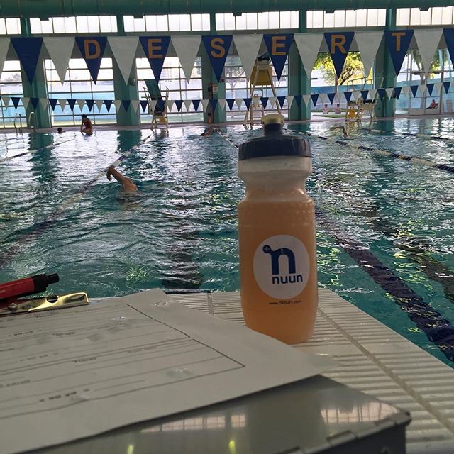 Time Trials ahhhhh! But first, must track their laps. #swimLV #triathlon #training #nuunlife [instagram]