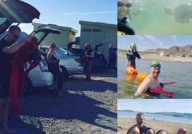 Lovely morning for an #ows at Lake Mead. #nuunlife #swimLV #paragon [instagram]