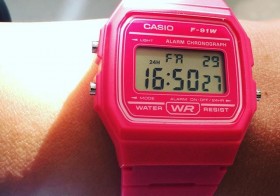 What time is it? Oh still working lol. I found my watch for @iteachlv 80's party tomorroz #fbf #casiodigital [instagram]