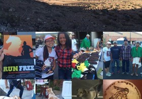 A trail run followed by a screening of Run Free: The True Story of Caballo Blanco (Micah True). Got to meet & briefly chat with Maria Walton (ultrarunner + Micah's ️), some awesome Raramuri runners, got a rarajipari ball, & met Guadajuko the pup! #runfree #beyondlimitsrunning [instagram]