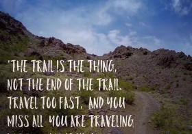 “The trail is the thing, not the end of the trail. Travel too fast, and you miss all you are traveling for.” – Louis L'Amour. Monday night's screening of #RunFree, the true story of #CaballoBlanco, reminded me of taking in the journey, even if just on a short trail run. #trailrunning #nuunlife [instagram]