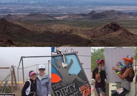 Mother Nature prevented us from riding down the zipline yesterday, but I still had great fun running up 1,400ft in under an hour & then traversing over some technical trails over the next 3hrs for the Lumberjill Challenge. See you back in 2017 #thedirtyvert! #nuunlife #desertdash #trailrunning [instagram]