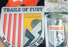 Gotta share my recent bling for #medalmonday #trailsoffury 10K then 13.1mi last Saturday. Slowly building up my beer glass collection 😎 #desertdash #dirtydouble [instagram]