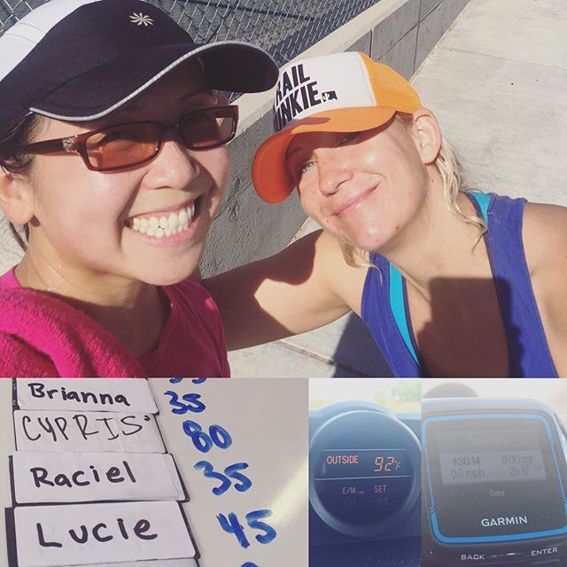 Sweatfie w/ @iteachlv & my starting weight for clean squat! Day 2 of #CrossFit done! #nuunlife #CTechCrossfit #crosstraining #IM703stacruz [instagram]
