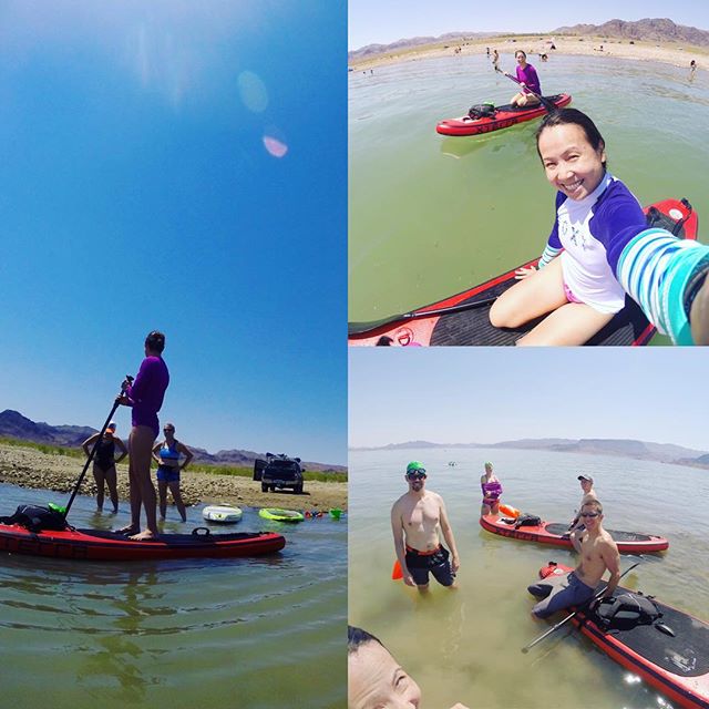Easy #ows w/ @rdudder followed by SUP sesh + socializing by the shore w/ @iteachlv 😎 #im703santacruz #triathlon #training [instagram]