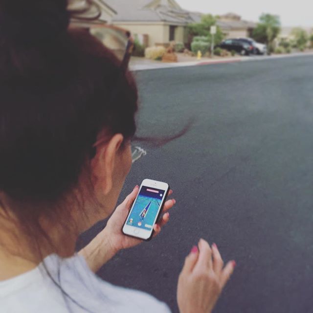 Evening walk with my mum, aka hunting for Pokémon [instagram]