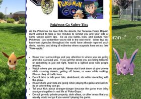 Pokémon Go safety tips :) Thanks to @torrancepolice @TorrancePD #stayaware #playsmart #pokemongo [instagram]