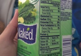 It's 100% juice + no added sugar, but still has 34g of sugar per serving?! 😬 #nakedjuice #kalejuice [instagram]