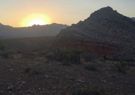 Hot sunset run organized by @iteachlv with the usual suspects #trailrunning #trailjunkie #nuunlife [instagram]