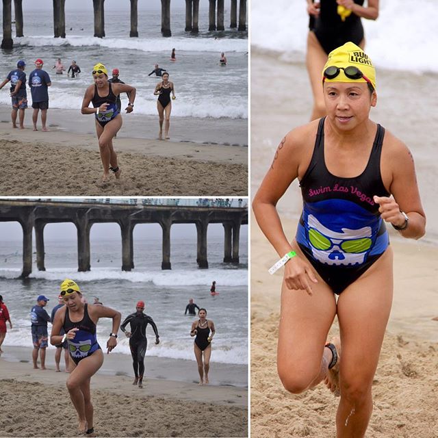 #tbt when I finally did the #Pier2Pier 2mi swim. A week after this, I PR'd my Oly Tri in Santa Cruz! #ows #triathlontraining #nuunlife #swimLV [instagram]