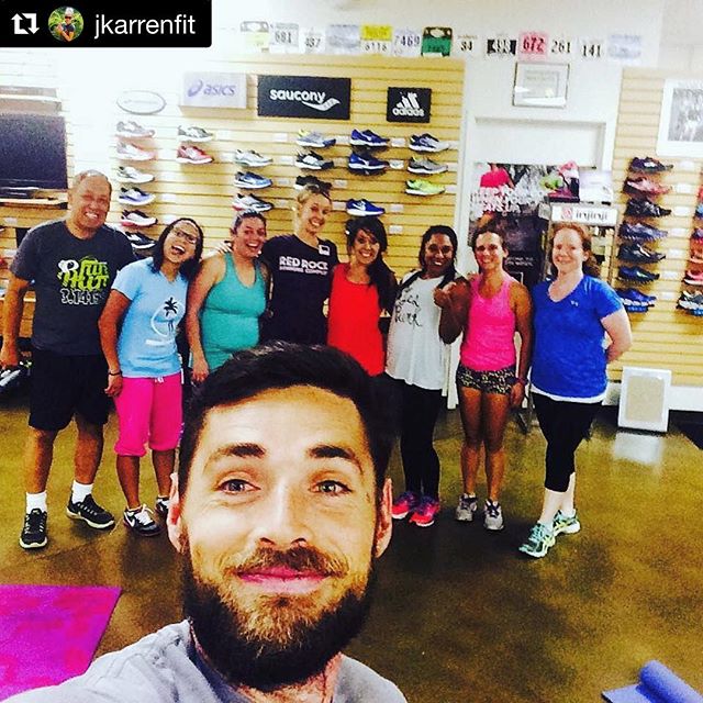 Awesome session tonight! #Repost @jkarrenfit ・・・Incredible group of runners and friends tonight at week 2 of my Core Strength for Runners series at @redrockrunningco!!! Join me every Wed at 6:30pm at our Cheyenne location! Contact jkarrenfit@gmail.com for more info. [instagram]