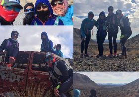 Had a lovely morning on the trails w/ these ladies! 8mi worth of wind chill, 1,300ft of climbing, big horn sighting, & other randomness on the singletrack! #nuunlife #trailjunkies #taur #trailrunning #ar50 #training [instagram]
