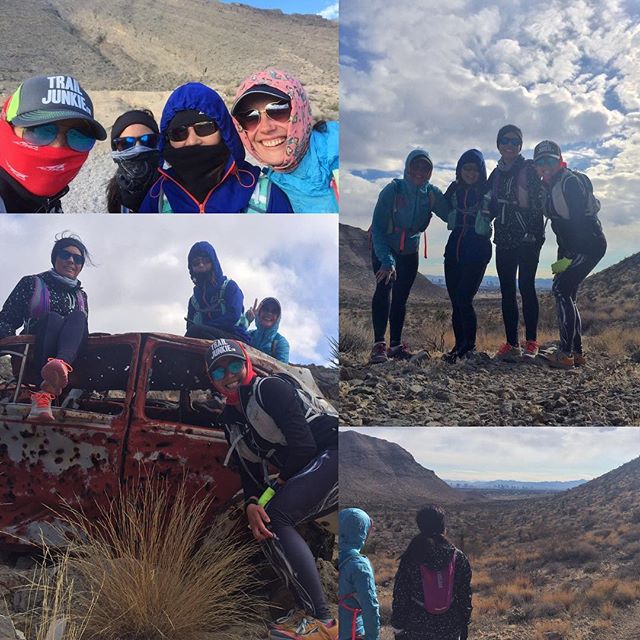 Had a lovely morning on the trails w/ these ladies! 8mi worth of wind chill, 1,300ft of climbing, big horn sighting, & other randomness on the singletrack! #nuunlife #trailjunkies #taur #trailrunning #ar50 #training [instagram]