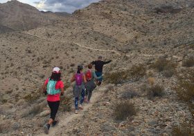 Training is more fun with friends! Another lovely morning on the singletrack! #nuunlife #trailrunning #taur #ar50mile #training #beyondlasvegas #trailjunkies [instagram]