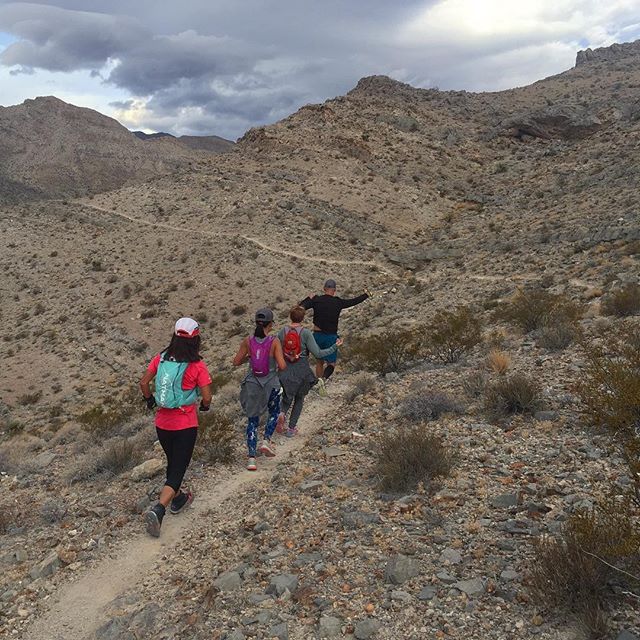 Training is more fun with friends! Another lovely morning on the singletrack! #nuunlife #trailrunning #taur #ar50mile #training #beyondlasvegas #trailjunkies [instagram]
