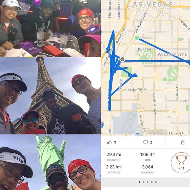 A wonderful morning spent with #TeamNuun's @georgeokinaka @kevlv & fellow #nuunbassador @bloom2b handing out gift cards to the homeless for #NuunLasVegasSantaProject my 920xt was messing up. lol we only did 5.7mi #nuunlife #running #blessed #garmin [instagram]