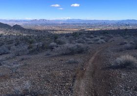 I've ran this several times this season & can't get tired of this view. It's a gradual 6mi uphill but gorgeous downhill. Can't wait to take a few more this weekend to see this trail! #trailjunkie #trailrunning #nuunlife #stayhydrated #trailrunningvegas #taur #ultratraining [instagram]