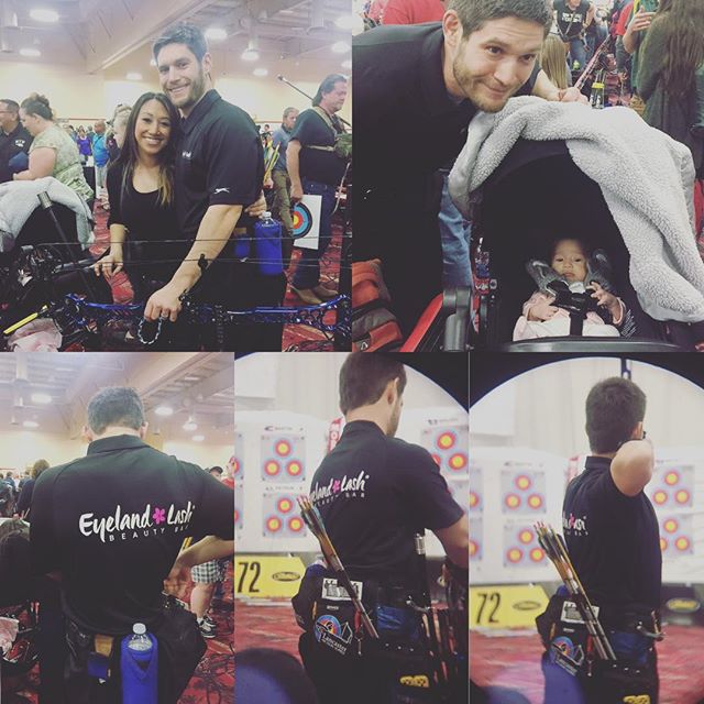 @ayadayada & co. competing at #VegasShootout Day 1 of #compoundbow #archerylife #eyelandlash #beautybar [instagram]