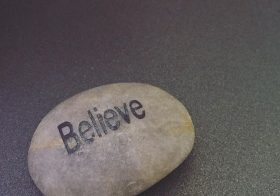 My mantra for the next 3wks leading up to #AR50mile! I got this pebble at @norcalultras_running #sherocksthetrails25k –my very 1st trail race. We finished in Auburn, CA– the same place where I hope to, nay, know that I'll cross the mat & complete my first 50miler! #believe #trailjunkie #trailrunning #nuunlife #ultratraining #baseperformance #motivationalmonday [instagram]