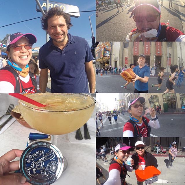 Between my "nutrition" breaks as I ate my way thru #LAMarathon, I spotted Jeremy @sistosistosisto & he was gracious enough to take a selfie. Special thanks to @jimmykimmel for the slice of ham! #myLAmoment #ultratraining #nottrailrunning #runnersofinstagram #AmericanRiver50mi #training #nuunlife #baseperformance #trailjunkie #medalmonday [instagram]