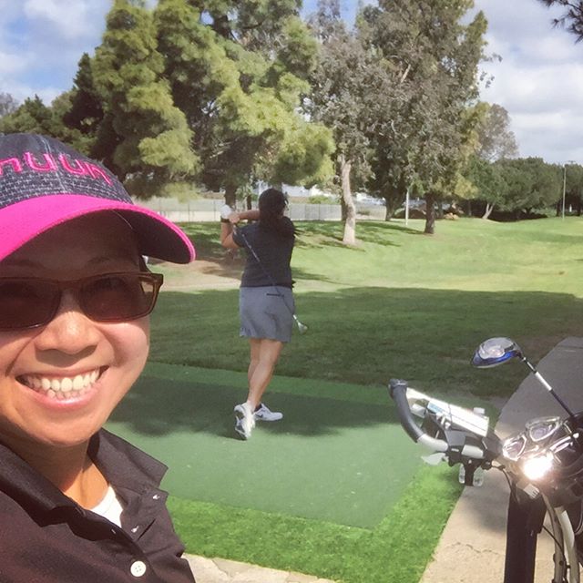 Was a lovely morning playing 18 holes. It's been 7 years since I last played golf. My sis shot 10 strokes less than I did.  #nuunlife #golfingday #crosstraining #triplebogeysallday [instagram]