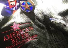 A very special #medalmonday for this recovering runner! This #AR50miler one has a bit of translucent material where the light can shine through. Plus the finisher's #patagonia fleece pullover is quite comfy! #nuunlife #trailjunkie #racewithbase #baseperformance #trailrunning #taur #ultramarathon [instagram]