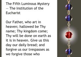 I haven't memorised the Luminous Mystery so the app helped.  #rosary #holythursday #triduum [instagram]
